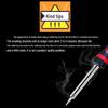 60W External Heating Soldering Iron Set with Rubber Handle, Pointed Tip & Indicator Light