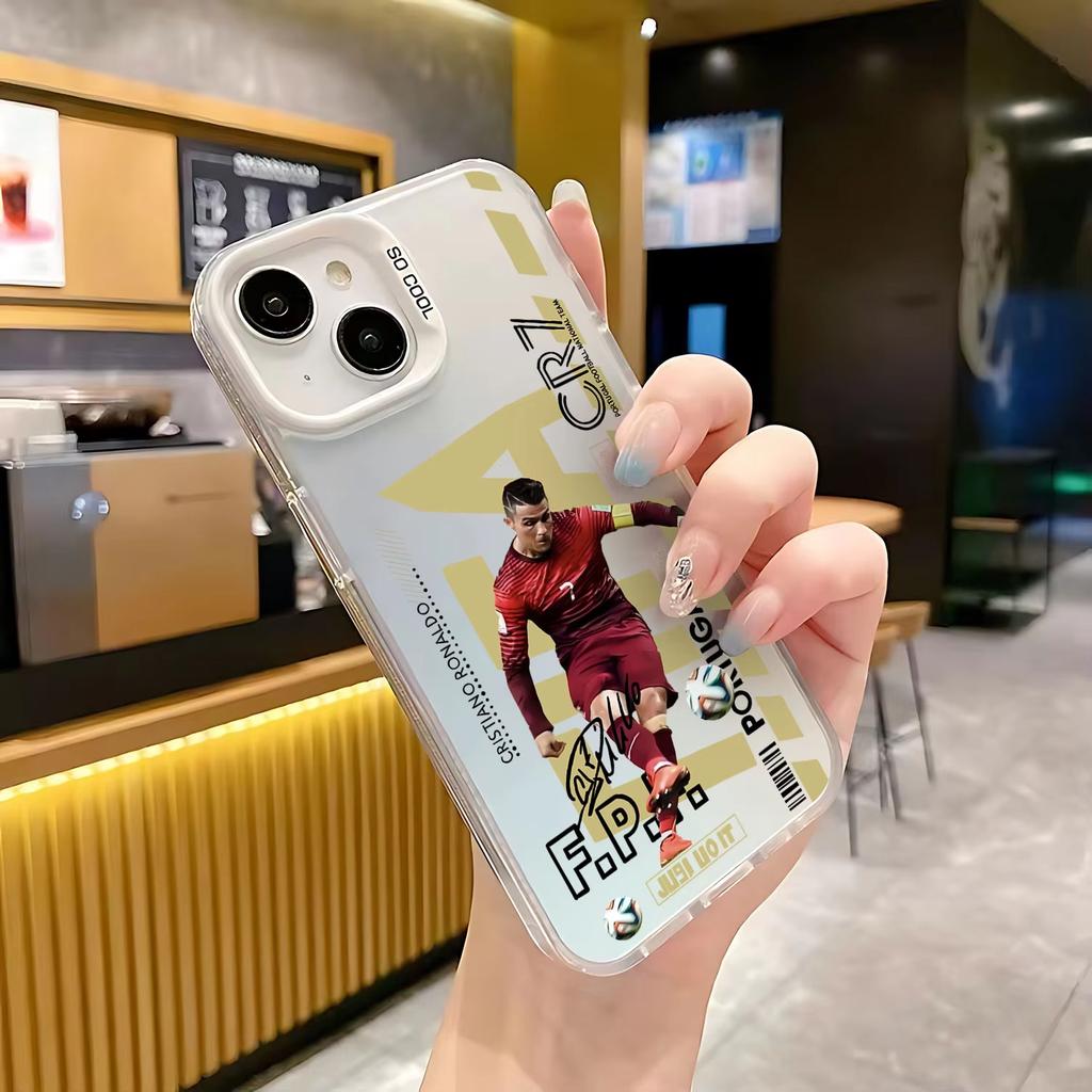 Football Player IPhone 17 Pro Phone Case 16/15/14/13 Laser Case 12 Apple 11Xs Max Hard Pro Ma