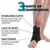 1Pc Lace Up Ankle Support Brace For Women Men Stabilizer For Sprained Ankle Sport Injuries Plantar Fasciitis