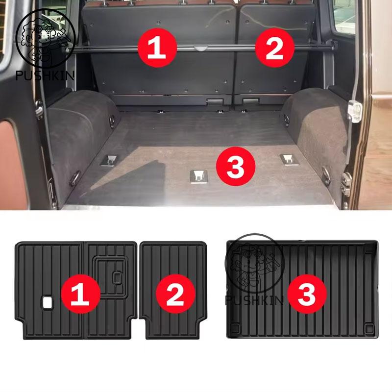 LHD For Mercedes-Benz G Class/G500/G350/AMG G63 SUV 2019-2025 TPE 3D Floor Mats Custom Fit Floor Liner Trunk Mat Left Hand Drive