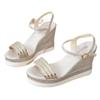 Fashion New Women Sandal Summer Shoes Women Wedges Sandals Platform Shoes High Heels Designer Sandals Comfortable Plus Size Ladies Shoes