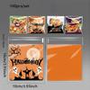 100pcs Halloween Candy Bags Pumpkin Ghost Bat Trick Or Treat Biscuit Gifts Packaging Self Sealing Bag Kids Halloween Party Decor