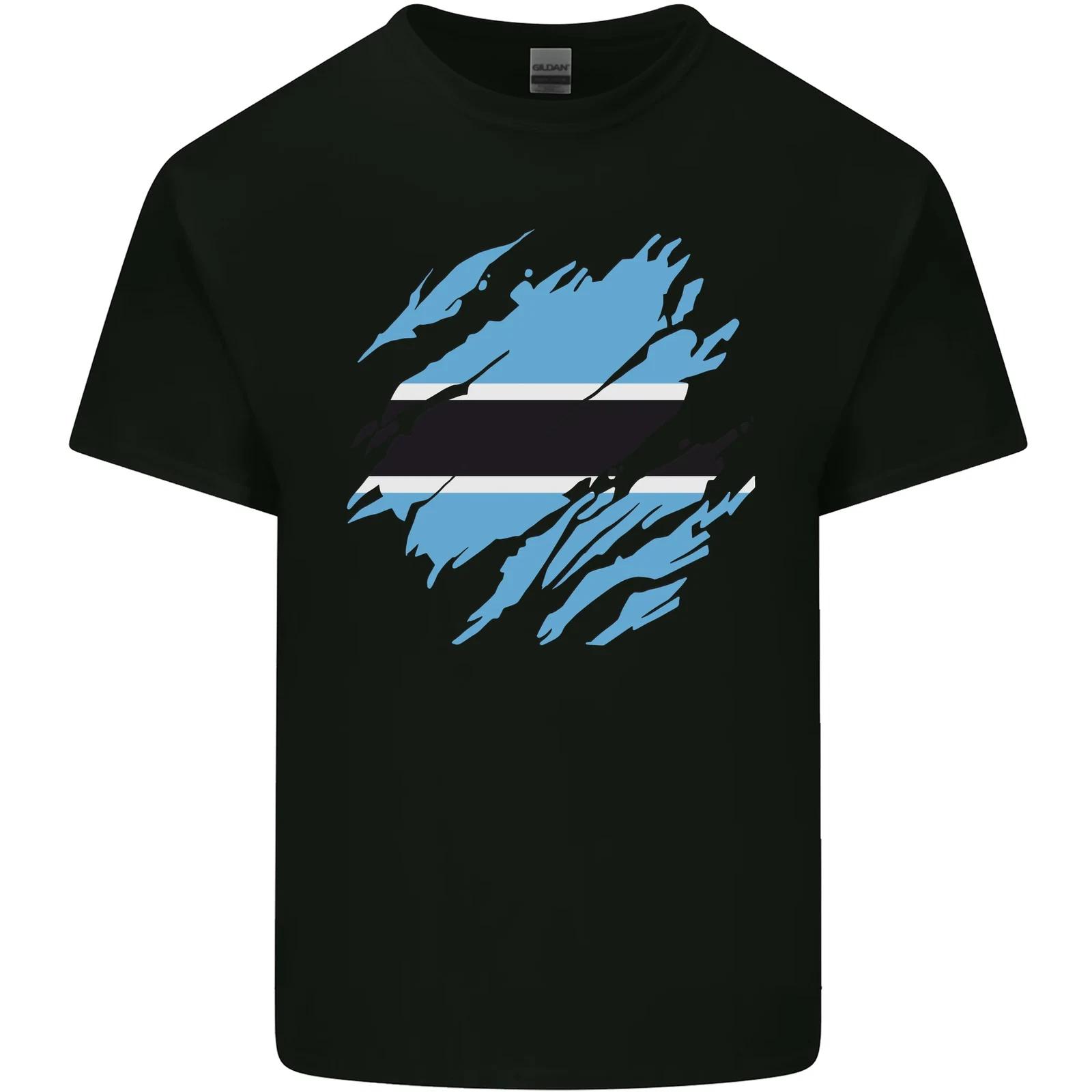 Torn Botswana Flag Batswana Day Football Kids T-Shirt Childrens XL