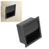 Black Recessed Toilet Paper Holder Stainless Steel Tissue Holder  Bathroom Kitchen Washroom
