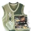 2025 Girls' Knitted Vest & Shirt Two-Piece Set - Stylish Spring/Autumn Fashion