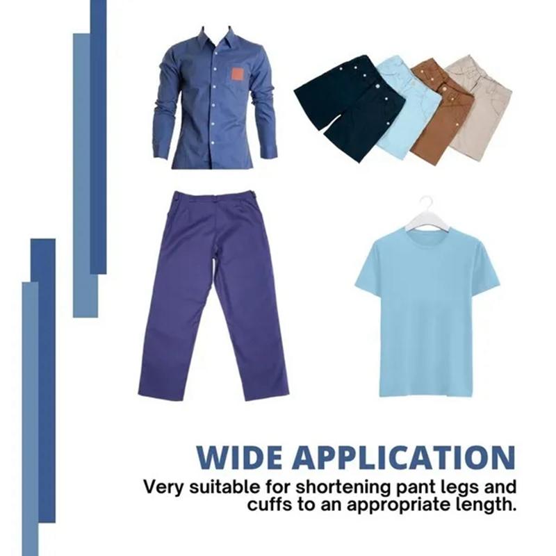 3/5/10M Pasta Autoadesiva per Pantaloni Stirabile Bordo Pantaloni Accorcia Ripara Pantaloni per Abbigliamento Jeans e Pantaloni Jeans Abbigliamento Cucito Fai da Te Tessuto