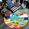 The Simpsons Poster pattern round rug,Carpet Rug for Living Room Bedroom Playroom ,Non-slip Floor Mat,Holiday Gifts and Birthday Gifts.