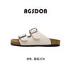 Augustine retro slippers women's 2025 new summer home indoor lazy pedal open-toed beach sandals