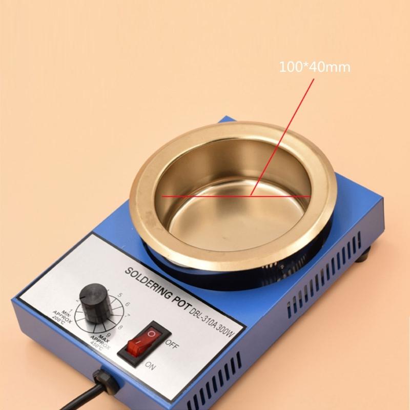 High Temperature Resistant 150W Melting Furnace Stove Tin Pots Tool for Electronics Safe & Efficient Soldering 200-450℃