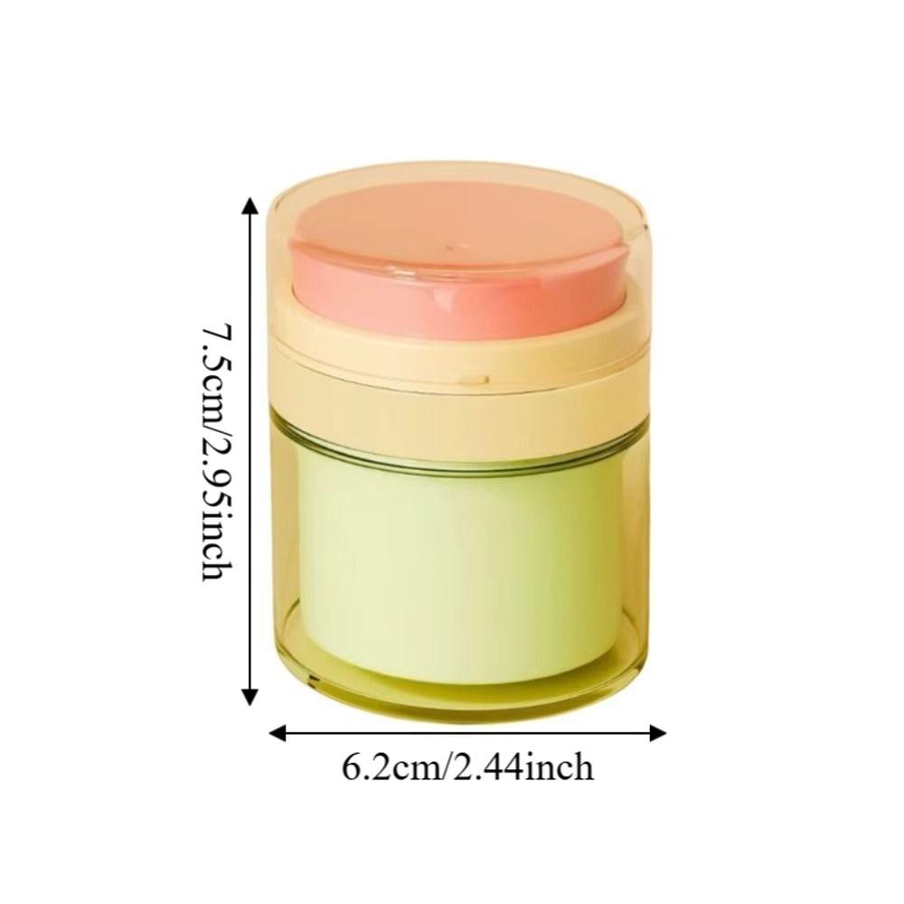 Push Down Mechanism Airless Pump Jar 50ml Capacity Empty Lotion Dispenser Outdoor