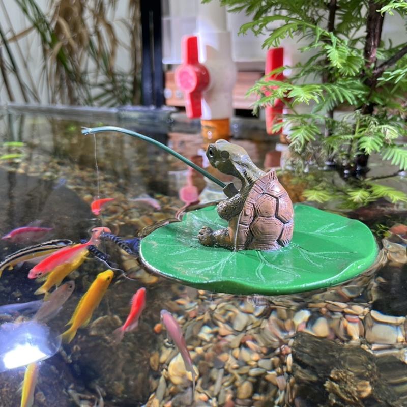 Resin Turtles And Fish Tanks Friendly Decorative Art For Aquarium Habitat