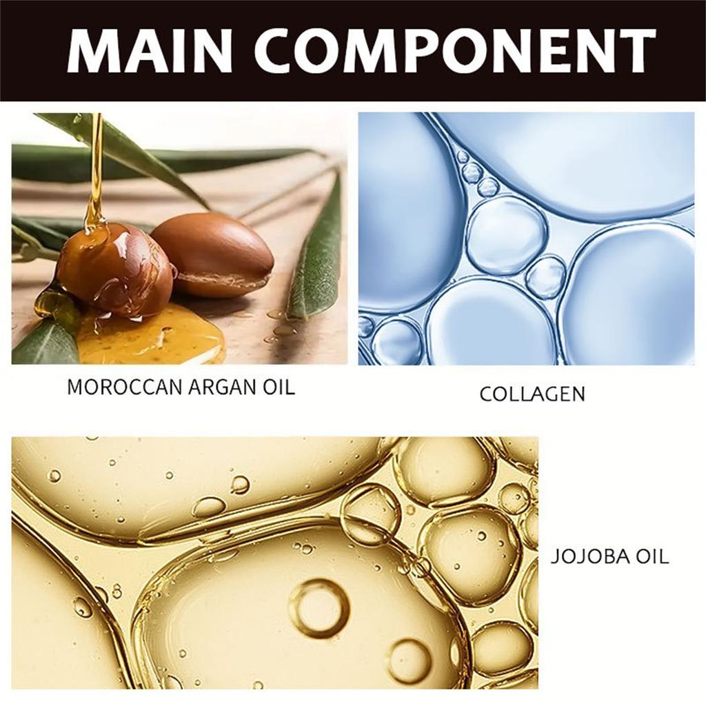 Masque au collagène sans évaporation Nourrit et hydrate les cheveux Répare les cheveux secs Hydrate les cheveux en profondeur