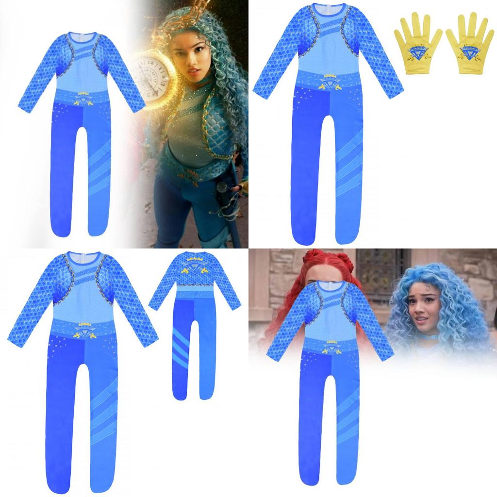 20244 Descendants Cosplay Bodysuit For Kids Soft Comfortable Fabric