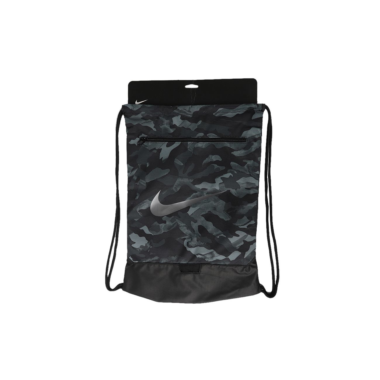 Nike Brasilia Camouflage Drawstring Training Polyester Backpack Unisex Backpacks Light-Smoke-Grey BA6223-077 Light Smoke Gray