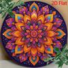 Mandala nástěnné umění Hliníkový znak Vintage kulatý Domácí dekorace Dárek Kuchyně Zahrada Kancelář