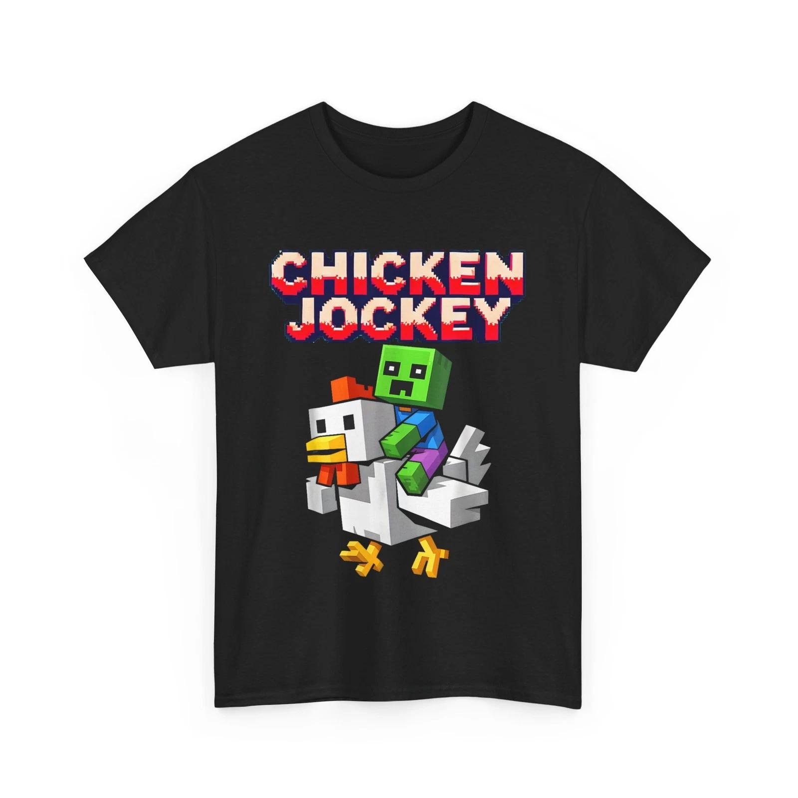 Chicken Jockey Zombie Pixel Art Zombie Gamer Funny Shirt 2XL