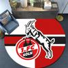 1. FC Köln Round Area Rug,Carpet Rug for Living Room Bedroom Sofa Playroom Decor,Non-slip Floor Mat