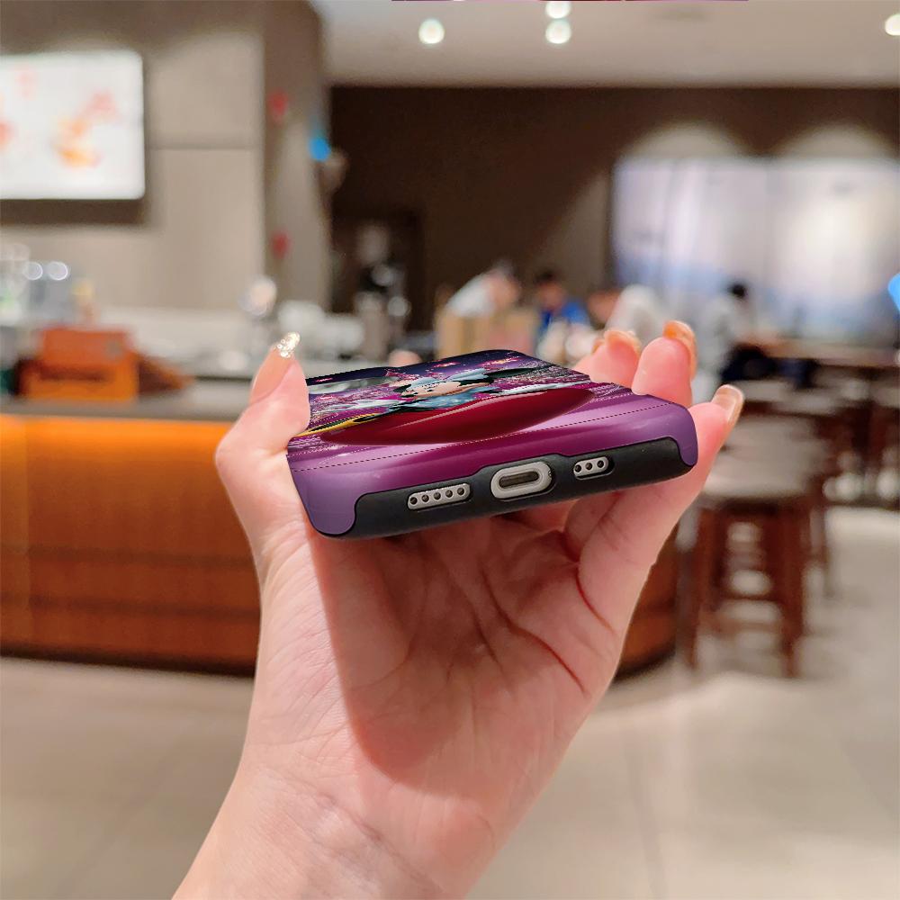 Disney phone case, double-layer protective cover, suitable for iPhone X/XS/SE/7/8/11/12/13/14/15/16/17 Pro Max Plus