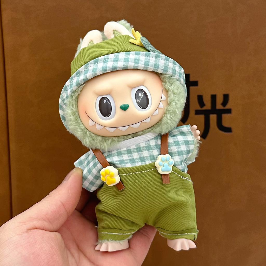 Doll Clothes For 15-17CM I II III Labubu Outfits Mini Plush Cotton Idol Doll Clothing Sitting Party Accessories Gifts
