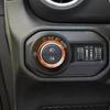 Orange Air Conditioner Switch Knob Trim Ring for 2018+ Jeep Wrangler JL JT 3PCS