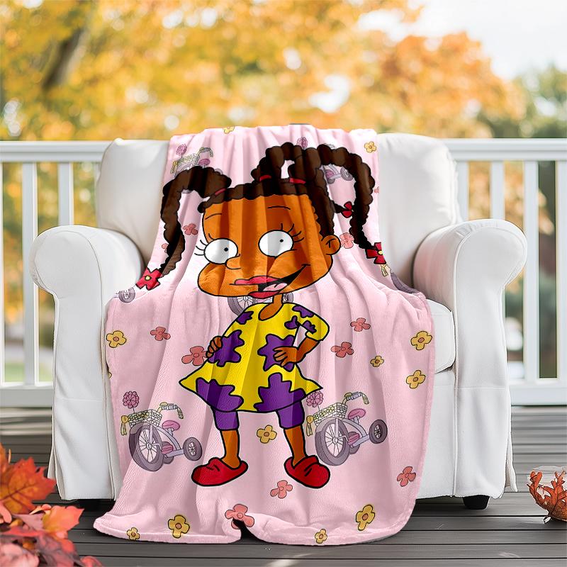 Rugrats Theme Printed Blanket - Perfect for Couch, Bed, Travel & Outdoor Use | Machine Washable, Cozy & Durable.