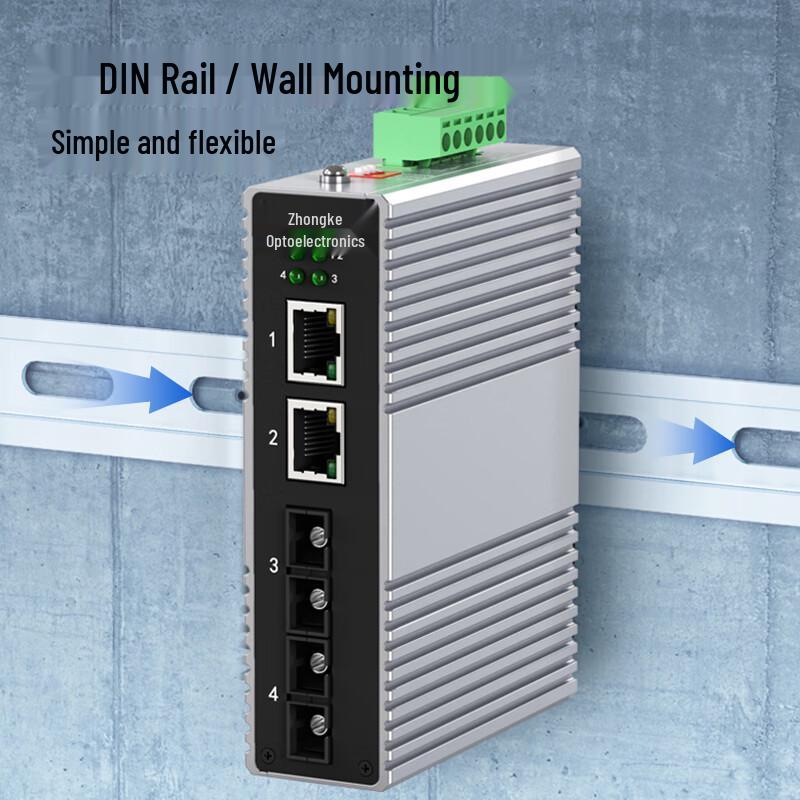 Zhongke Optoelectronics Industrial Fiber Optic Transceiver