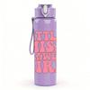 1PC Little Miss Flower Girl Letter 750ml Color Plastic Sports Water Bottle Leakproof Flip Straw Lid Suitable for Sports Office Home Use