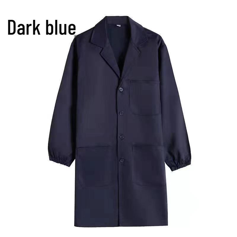 Unisex Dustproof Mechanic's Long Sleeve Work Coat - Wear & Dirt Resistant for Labor Protection