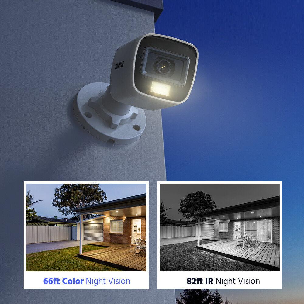 ANNKE 5 Megapixel Color Night Vision set of video surveillance cameras