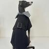 Wiatroodporny Sweter dla Psa, Ciepły Sweter z Golfem dla Dużych Ras Greyhound Whippet, Strój dla Dużego Psa Wiatrówka 5XL Wzór w Kratkę