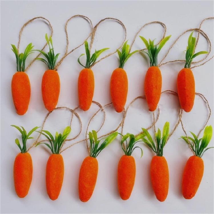 Festival Mini Easter Carrot Hangings Decorations Colorful Artificial Carrots