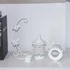 5.31x9.25 in White Hollow Birdcage Lantern white Wedding Decorative Lantern  Window Display