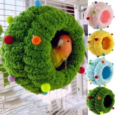 Gemütliches Design Haustier Vogelnest Weich Handgefertigt Papagei Kuschelhütte Bequem Großer Raum Sittich Zucht Haus Käfig Zubehör