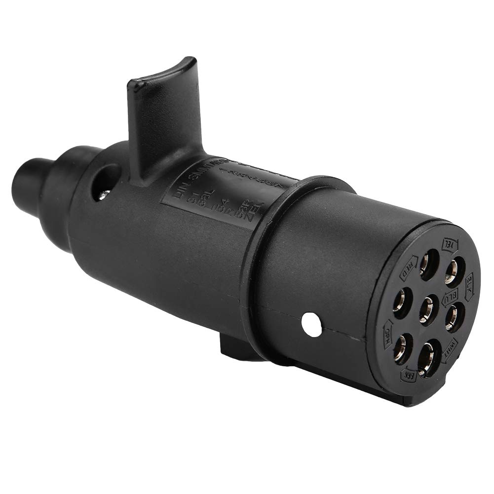 7 Pin Trailer Plug, Qiilu European Style 24V7 Pin Trailer Plug Connector N Type Other Auto Parts