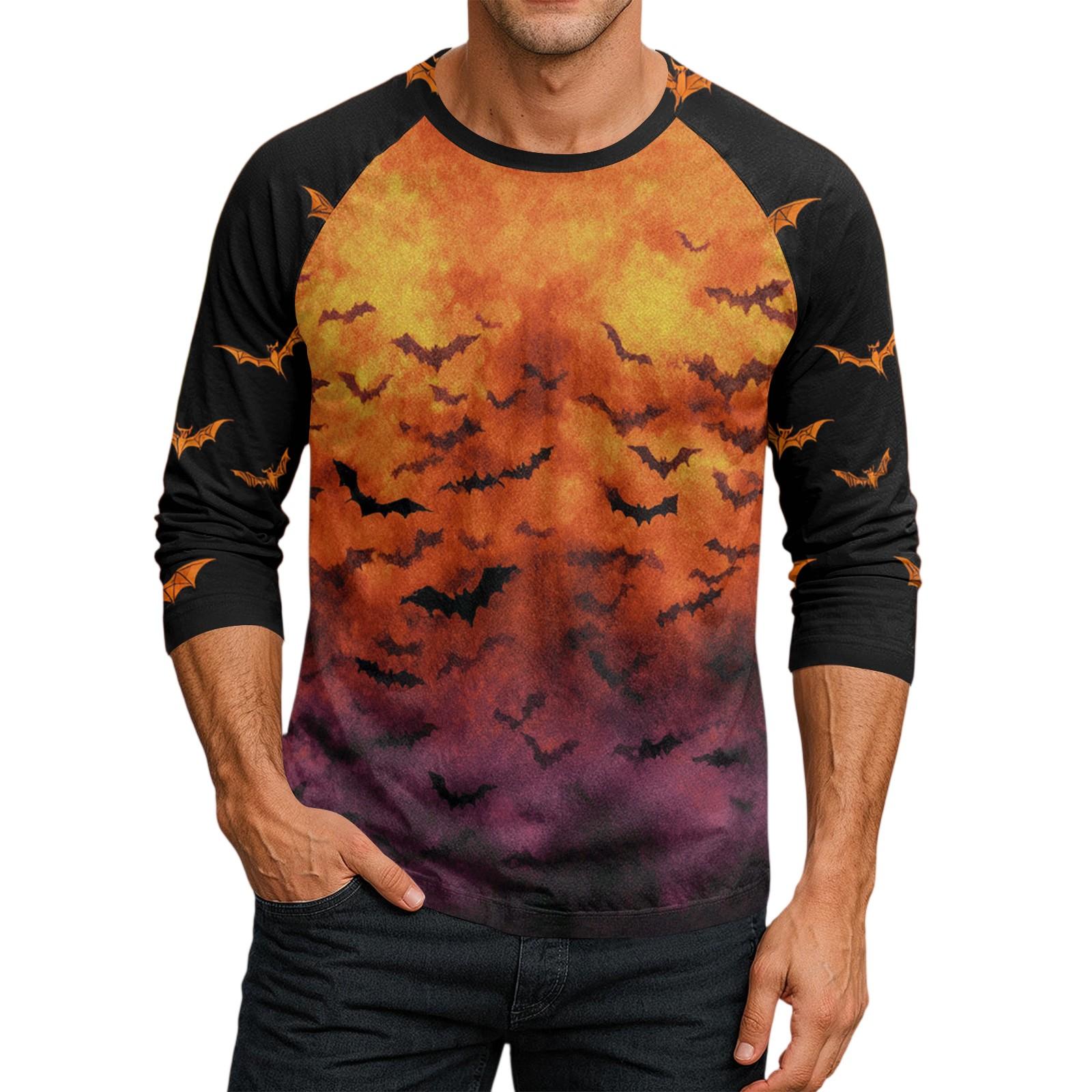 

Мужской топ-футболка с круглым вырезом и рукавами-плунжерами XXL фиолетовый