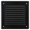 Metallic Painted Grille 20X20 Screw-on Black