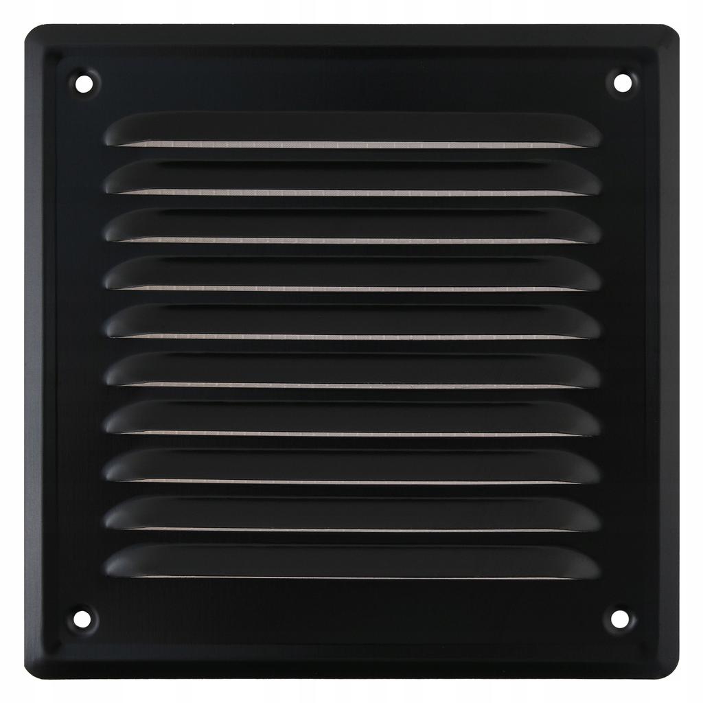 Metallic Painted Grille 20X20 Screw-on Black