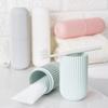 Travel Portable Plastic Toothbrush Cup Travel Toothbrush And Toothpaste Storage Box For Bathroom And Outdoor
