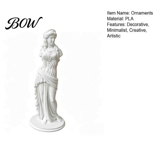 Resin Statue for Home Decor 3D Printed Minimalist Goddess Sculpture, Retro European Armless Statue, Classical Unique Creative Art Pieces Figurine
