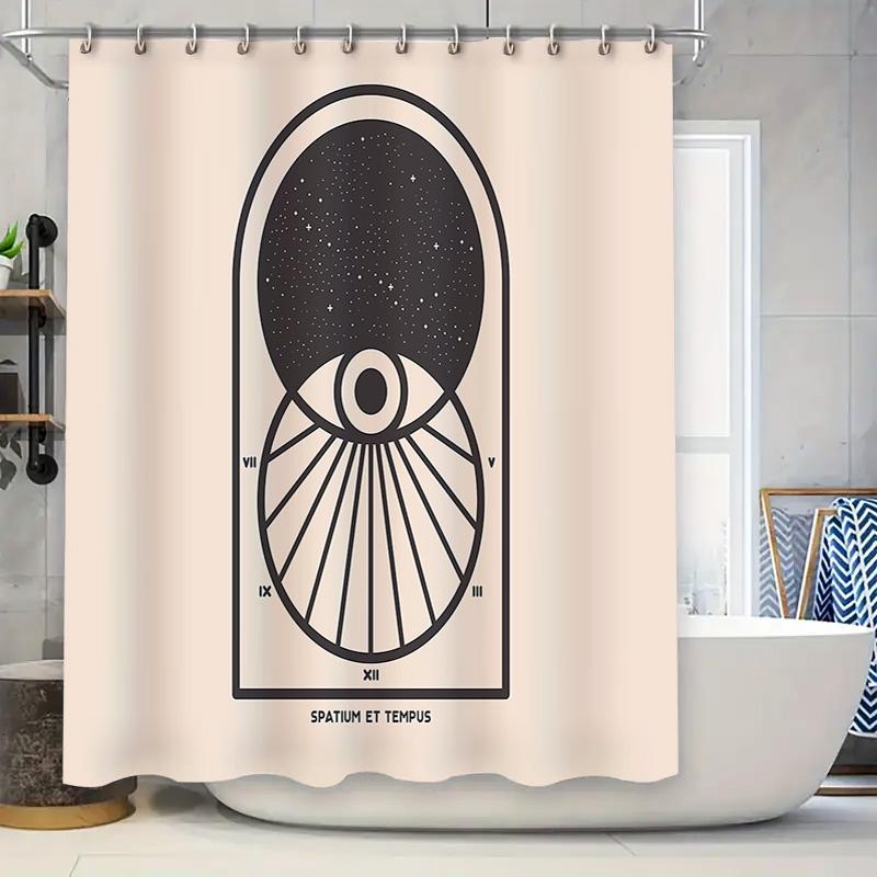 

Boho Tapestry Shower Curtain Set Tribal Pattern Bathroom Decor Aesthetic Room Divider Macrame Wall Hanging Vintage Shower Curtai W60H190(CM)-1 Pcs