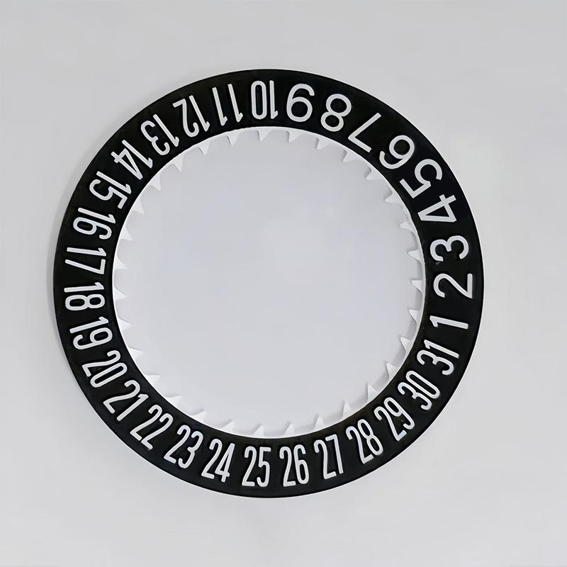 NH35 NH36 Date Dial Fits NH35 NH36 NH34 Movement SKX007 SKX009 White Black Automatic Mechanical Movt Day Date Dial Wheel