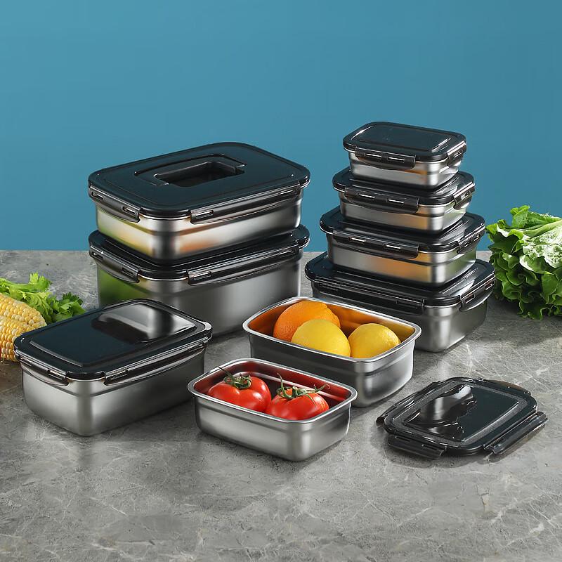 Shougu 316 Stainless Steel Rectangular Food Storage Container