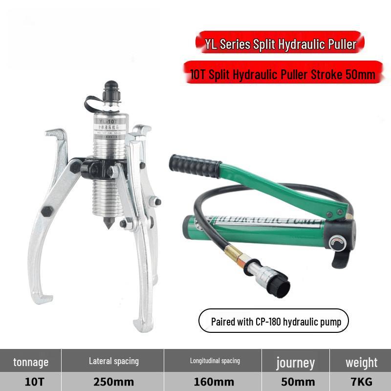 10-Ton Split Hydraulic Bearing Puller Kit