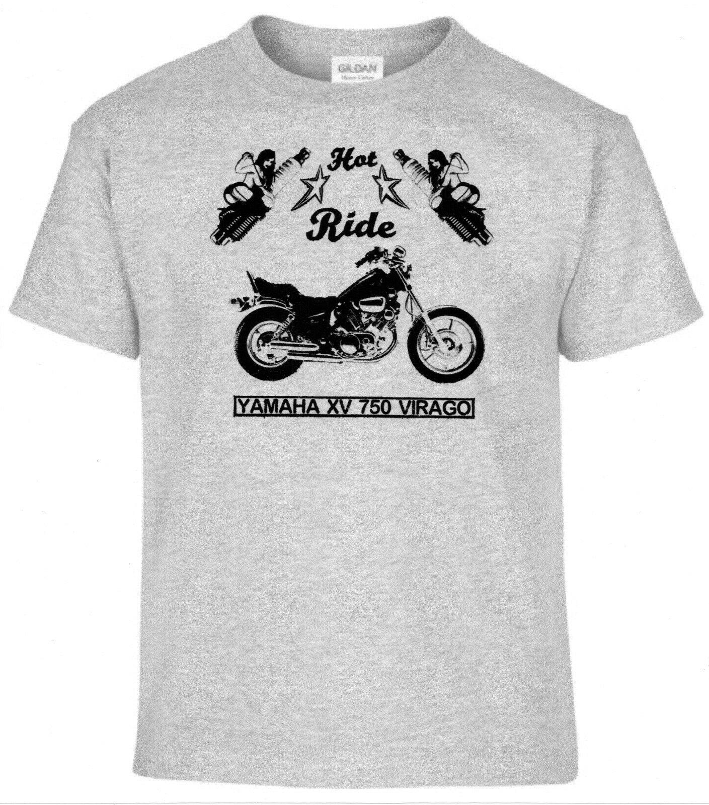 

T-Shirt Xv 750 Virago Pinup Motorcycle Bike Oldtimer Youngtimer