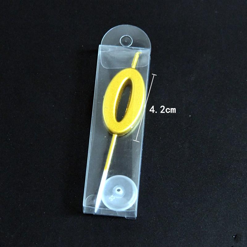 Gold-Plated Number Candle Set (50 Pieces) - Free Shipping, One-Year-Old Birthday Cake Decorations