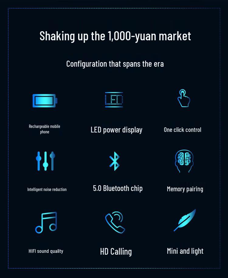 New F9 Bluetooth 5.0 Dual Earbuds with TWS, Battery Display, and Charging Case