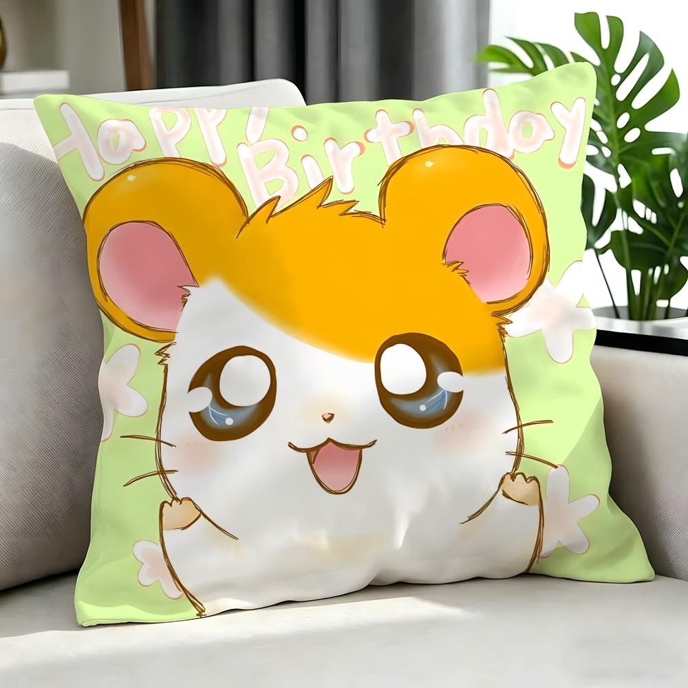 cute Hamtaro Cushion Cover Cushion Cover Set Pcs x x x Pillowcase Decorative Sofa Home Decor