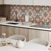 Ready-to-install Vinyl Panel with Decorative Print 100x50 Cm Floral Pattern