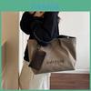 Minimalist Canvas Tote For Women With Letter Pattern
