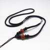 Ethnic Jade & Red Agate Necklace with Pendant for Men and Women